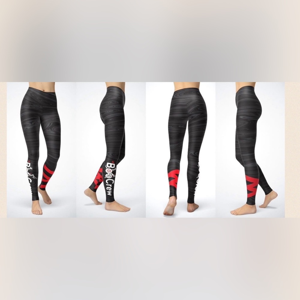 Miami Fitwear Kali #BooCrew Launch/Classic Capri Leggings - Size Large